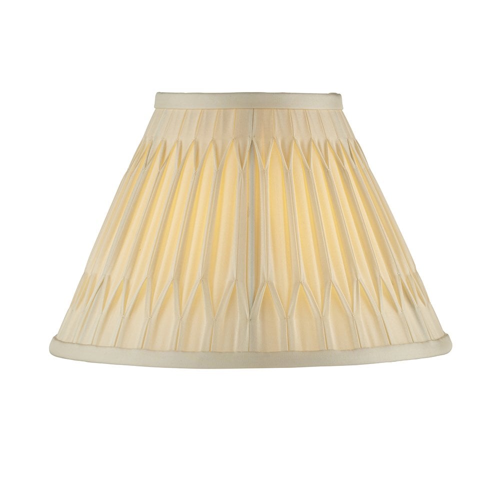 Chatsworth Classic 10" Double Pinch Pleat Ivory Silk Shade 94355