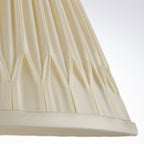 Chatsworth Classic 10" Double Pinch Pleat Ivory Silk Shade 94355