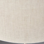 Highclere Traditional 3 Light Table Lamp In Brushed Chrome With Natural Shade 94369
