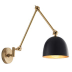 Lehal Modern Swing Arm Wall Light In Antique Solid Brass Finish 93142
