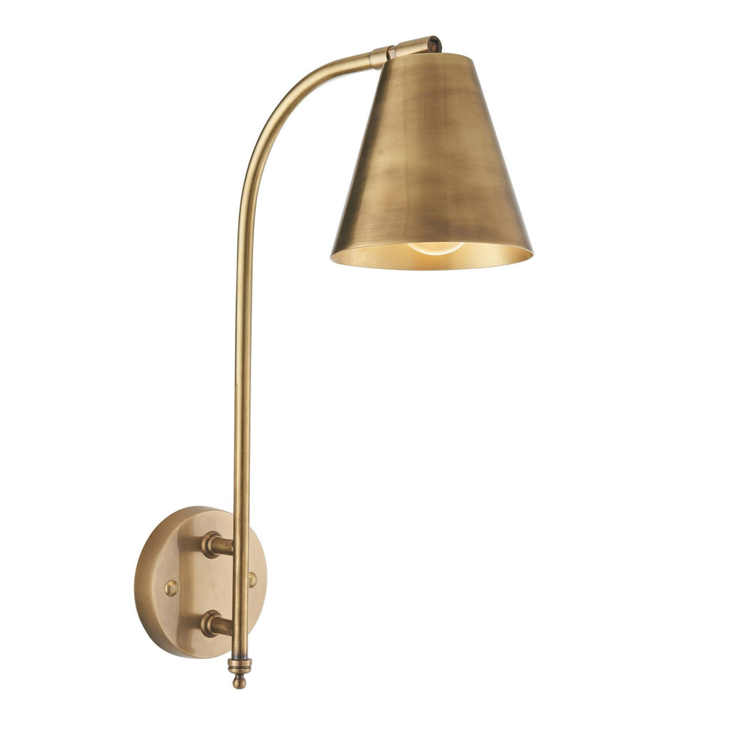 Radha Modern Wall Light In Antique Solid Brass Finish 93144