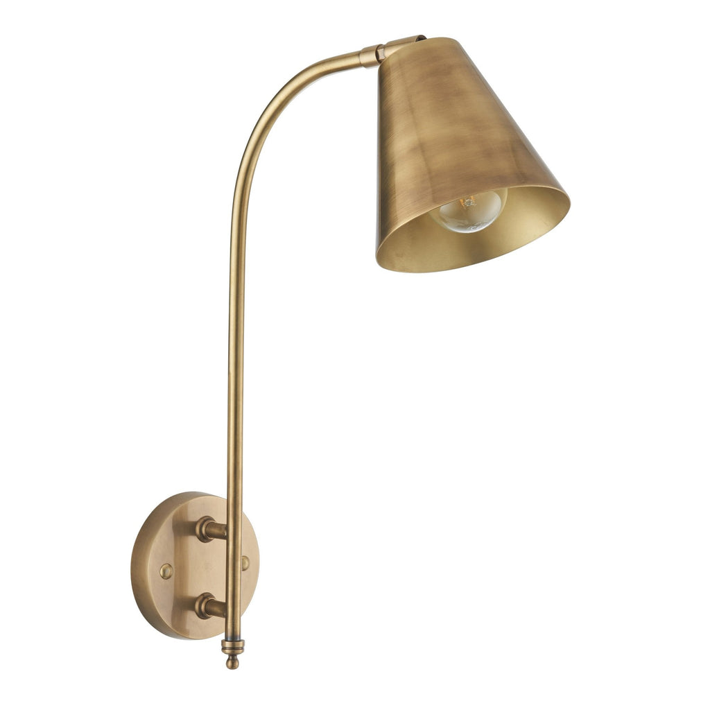 Radha Modern Wall Light In Antique Solid Brass Finish 93144
