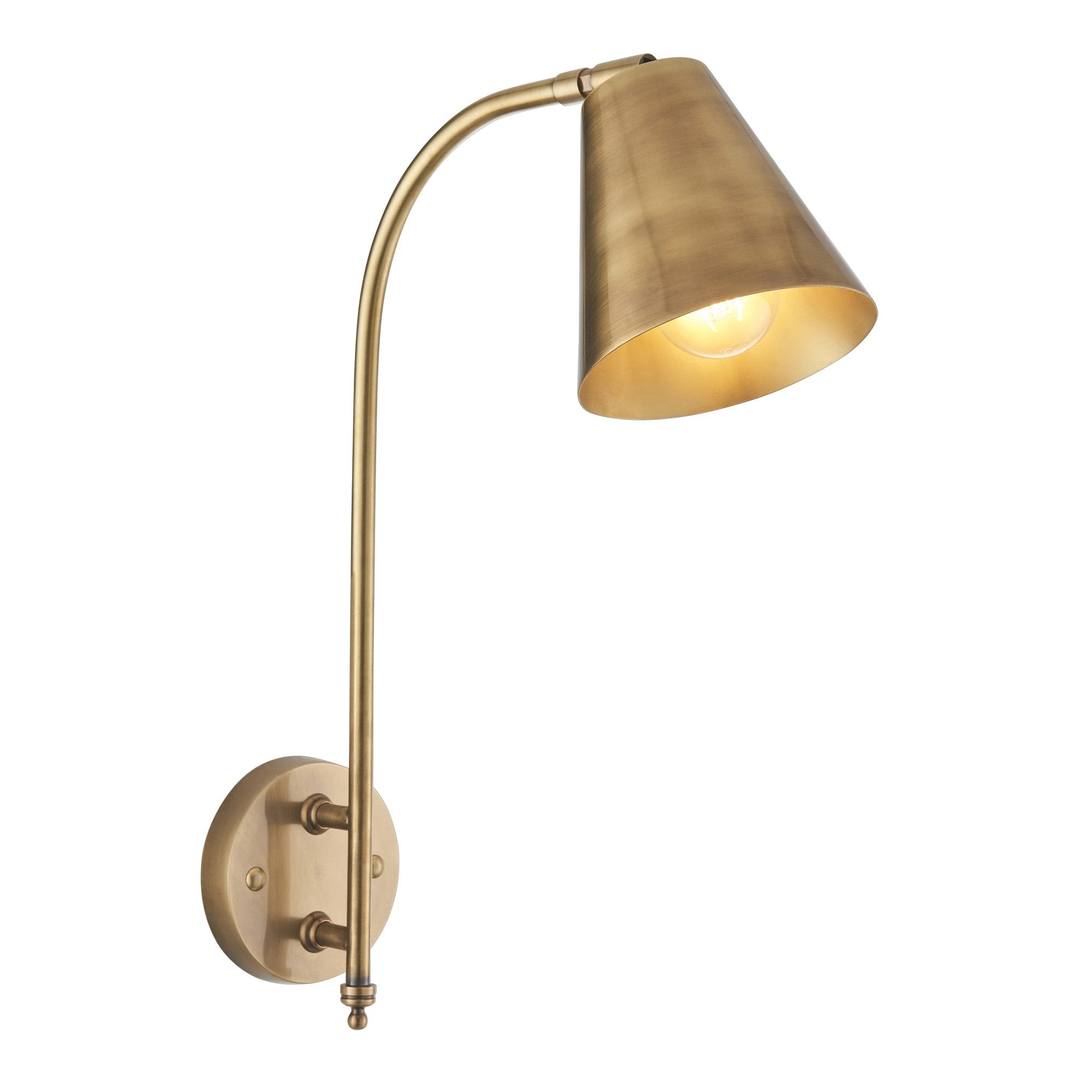 Radha Modern Wall Light In Antique Solid Brass Finish 93144