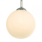 Feya 3 Light Semi Flush Ceiling In Polished Chrome With Opal Glass Shades FEY0350-02