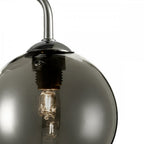 Feya 3 Light Semi Flush Ceiling In Polished Chrome With Smoked Glass Shades FEY0350-01