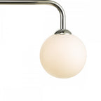 Feya 3 Bar Ceiling Light In Polished Chrome With Opal Glass FEY6250-02