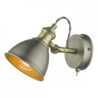 Governor Single Spotlight In Antique Chrome And Antique Brass Finish GOV0761
