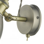 Governor Single Spotlight In Antique Chrome And Antique Brass Finish GOV0761