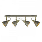 Governor 4 Light Spotlight In Antique Chrome And Antique Brass Finish GOV8461