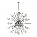 Exodus Stunning 8 Light Ceiling Pendant In Chrome Finish With Crystal Detail EXO0850