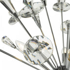 Exodus Stunning 8 Light Ceiling Pendant In Chrome Finish With Crystal Detail EXO0850