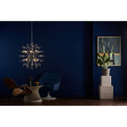Exodus Stunning 8 Light Ceiling Pendant In Chrome Finish With Crystal Detail EXO0850