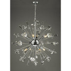 Exodus Stunning 8 Light Ceiling Pendant In Chrome Finish With Crystal Detail EXO0850