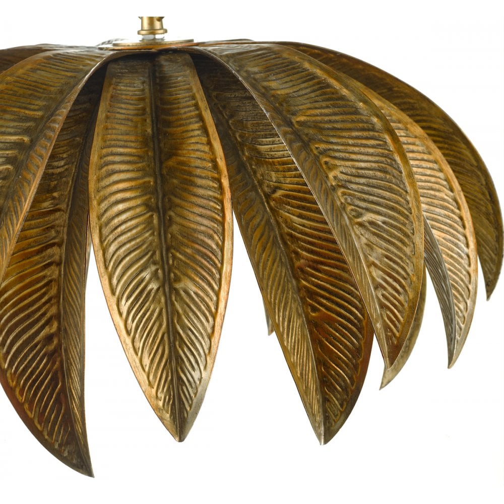 Cara Stylish Single Ceiling Pendant In Antique Gold Finish CAR0135
