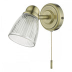 Cedric Bathroom Single Wall Light In Antique Brass Finish IP44 CED0775