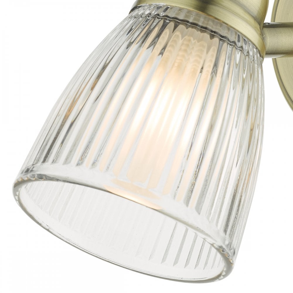 Cedric Bathroom Single Wall Light In Antique Brass Finish IP44 CED0775