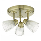 Cedric Bathroom 3 Light Spotlight In Antique Brass Finish IP44 CED7675