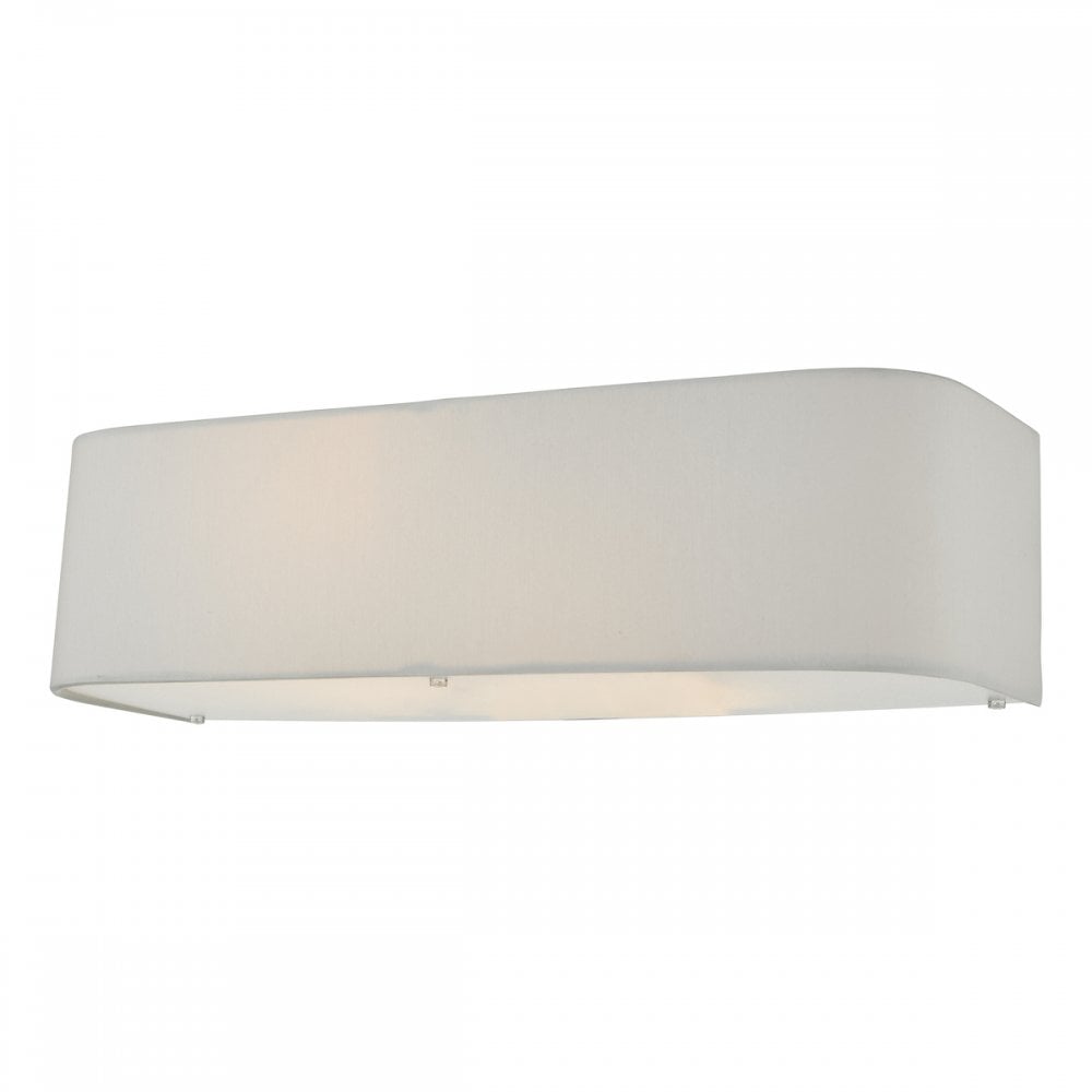 Ronda Modern 2 Light Wall Light With Ivory Shade RON092