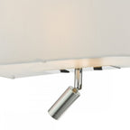 Ronda Modern 3 Light Wall Light With Ivory Shade And Reading Light RON712L