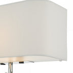 Ronda Modern 3 Light Wall Light With Ivory Shade And Reading Light RON712L