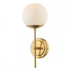 Bombazine Modern Single Wall Light In Natural Brass Finish BOM0735