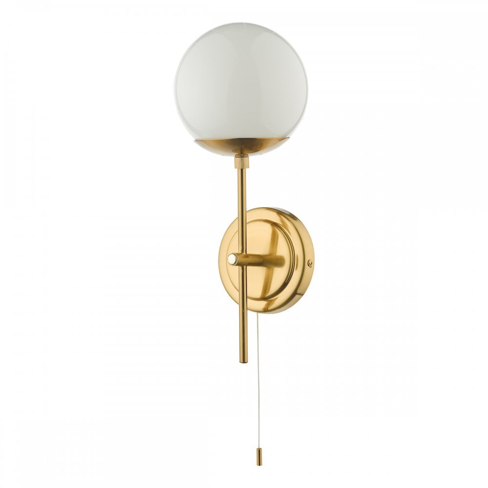 Bombazine Modern Single Wall Light In Natural Brass Finish BOM0735