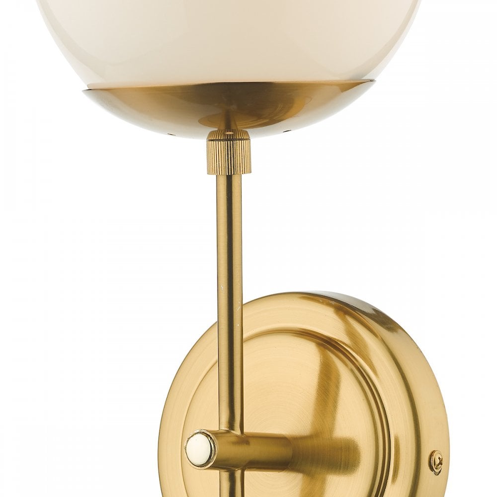 Bombazine Modern Single Wall Light In Natural Brass Finish BOM0735