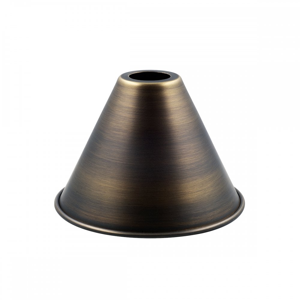 Verona Contemporary Metal Candle Clip Shade In Antique Brass Finish AG75