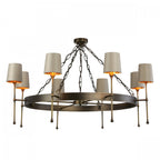 Durrell 8 Light Ceiling Pendant Light In Antique Brass Finish DUR0875