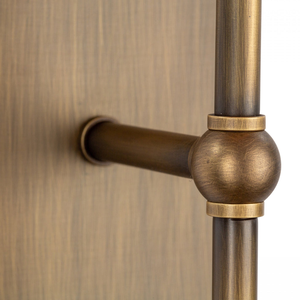 Durrell 1 Light Wall Light Fitting Only In Antique Brass Finish DUR0775