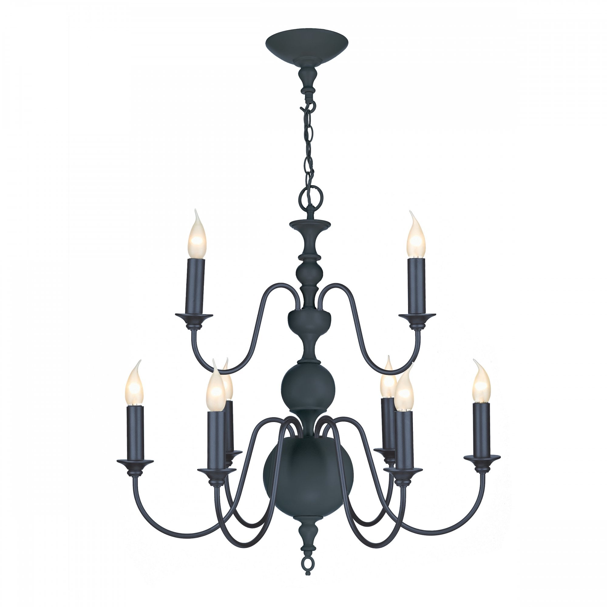 Flemish Stylish 9 Light Ceiling Pendant Light In Smoke Blue Finish FLE1323