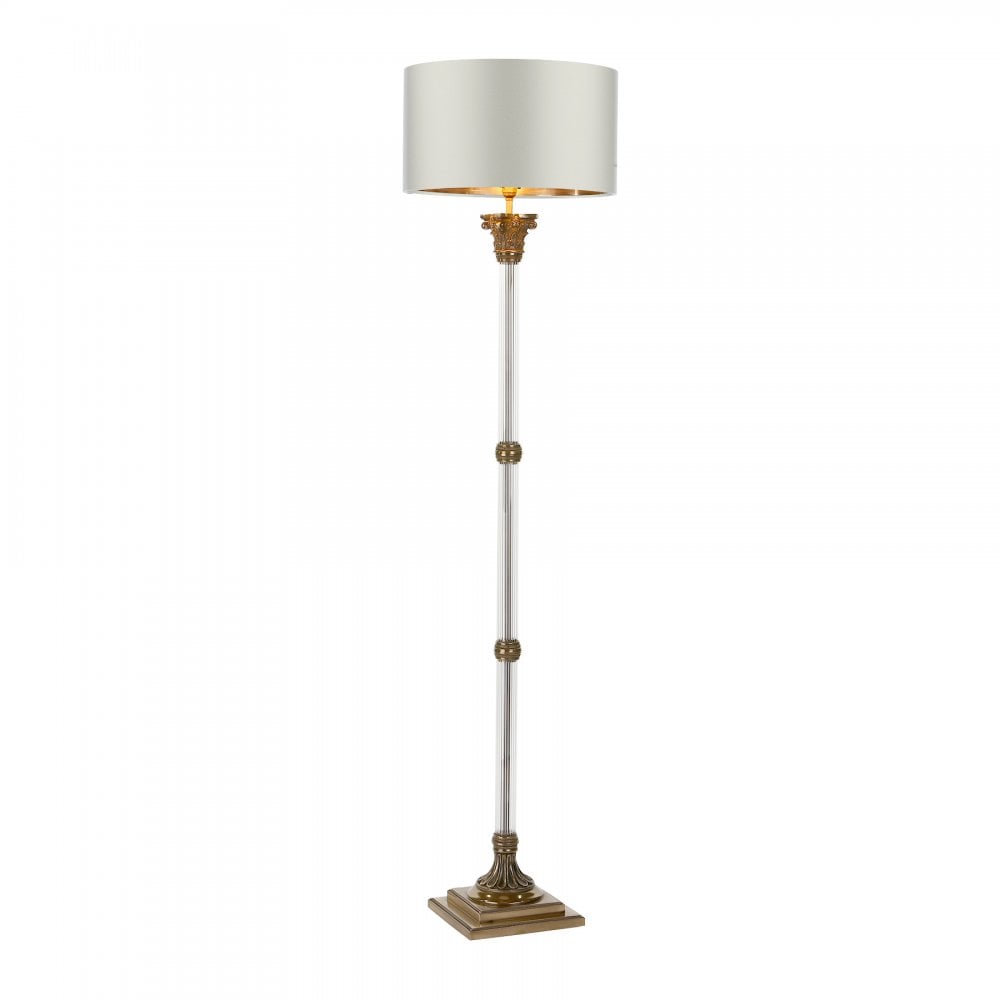 Imperial Stylish Floor Lamp Base Only In Bronze With Glass Component IMP4963