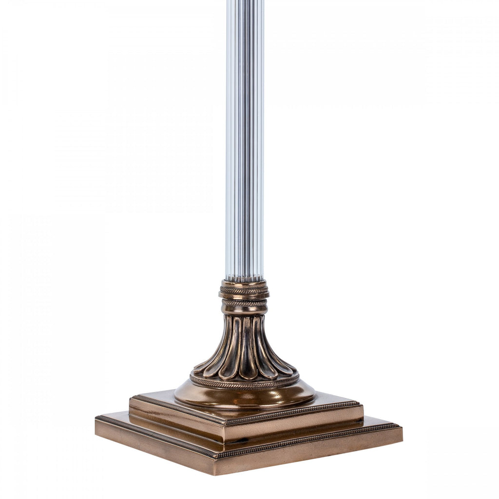 Imperial Stylish Floor Lamp Base Only In Bronze With Glass Component IMP4963