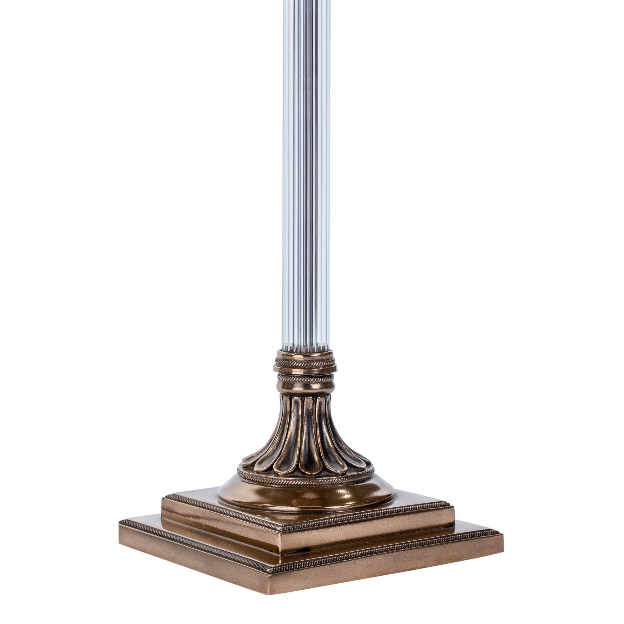 Imperial Stylish Floor Lamp Base Only In Bronze With Glass Component IMP4963