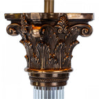 Imperial Stylish Floor Lamp Base Only In Bronze With Glass Component IMP4963