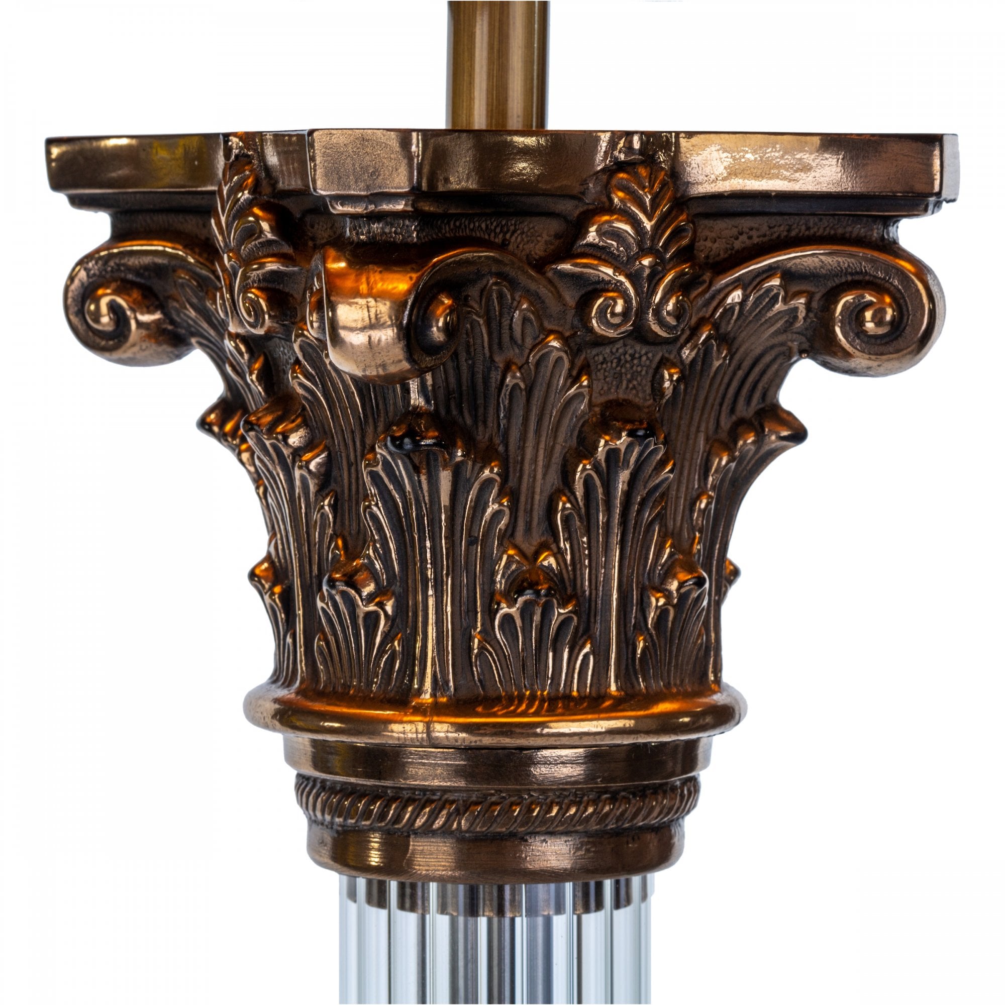 Imperial Stylish Floor Lamp Base Only In Bronze With Glass Component IMP4963