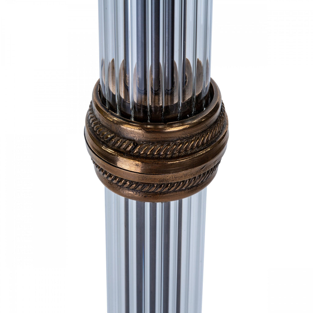 Imperial Stylish Floor Lamp Base Only In Bronze With Glass Component IMP4963