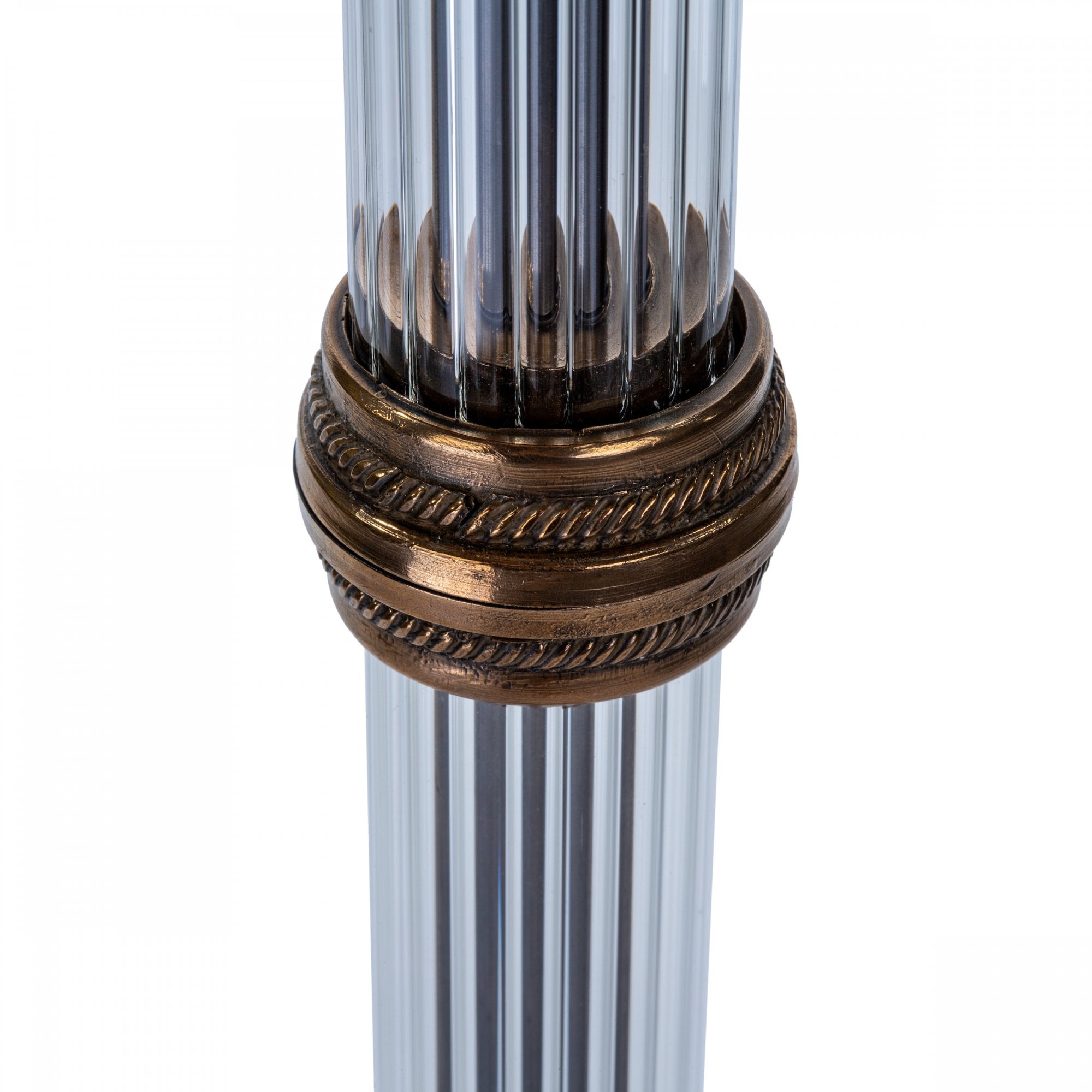 Imperial Stylish Floor Lamp Base Only In Bronze With Glass Component IMP4963