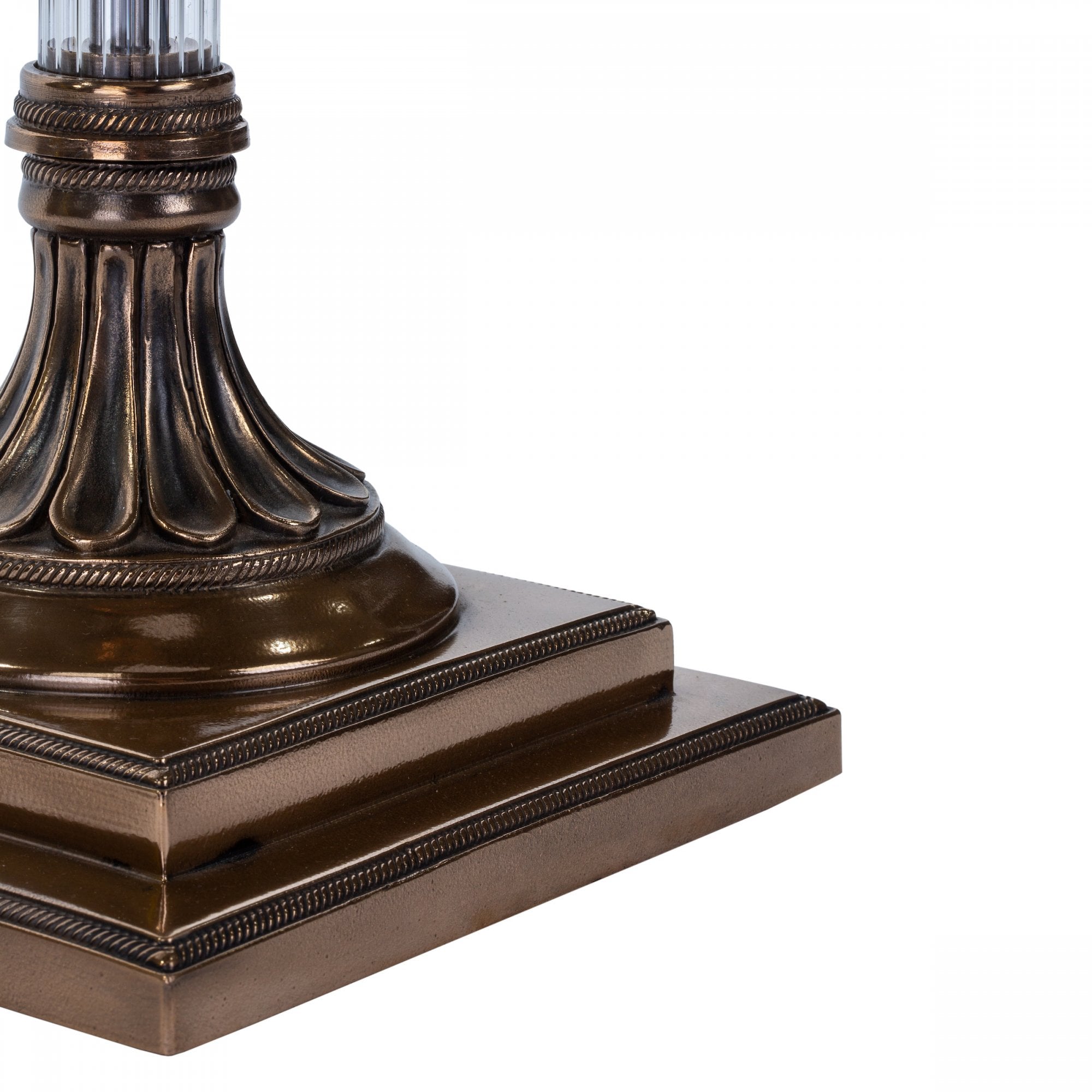 Imperial Stylish Floor Lamp Base Only In Bronze With Glass Component IMP4963