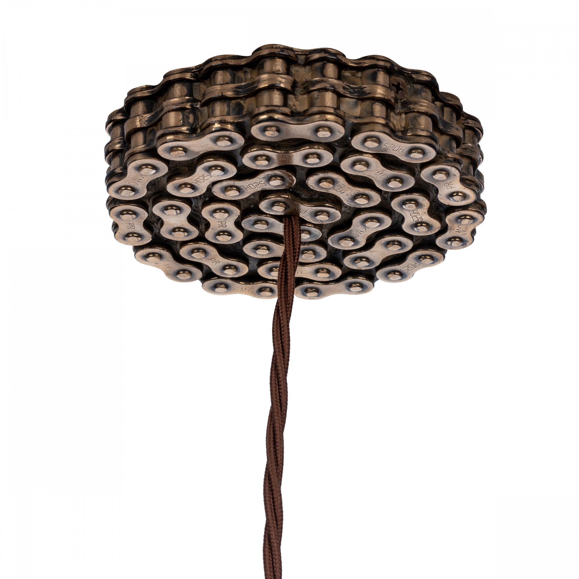 Loxley Industrial Single Ceiling Pendant Light In Bronze Finish With Cage LOX0163
