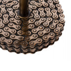 Loxley Industrial Single Table Lamp In Bronze Finish With Cage LOX4263