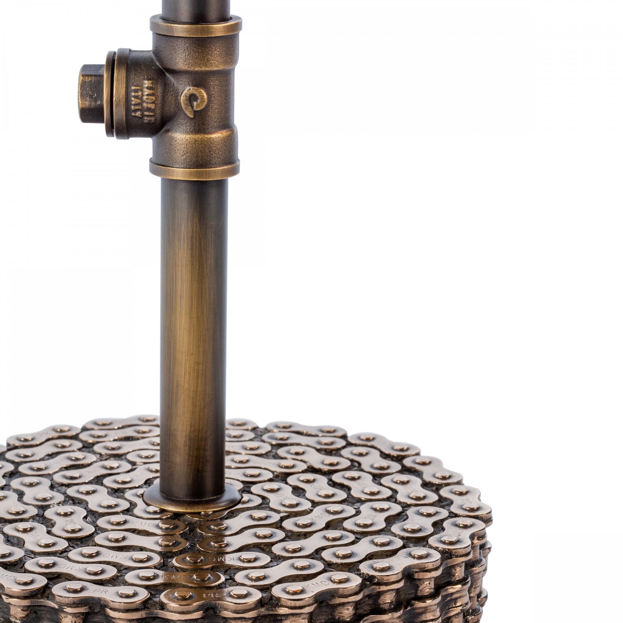 Loxley Industrial Single Table Lamp In Bronze Finish With Cage LOX4263