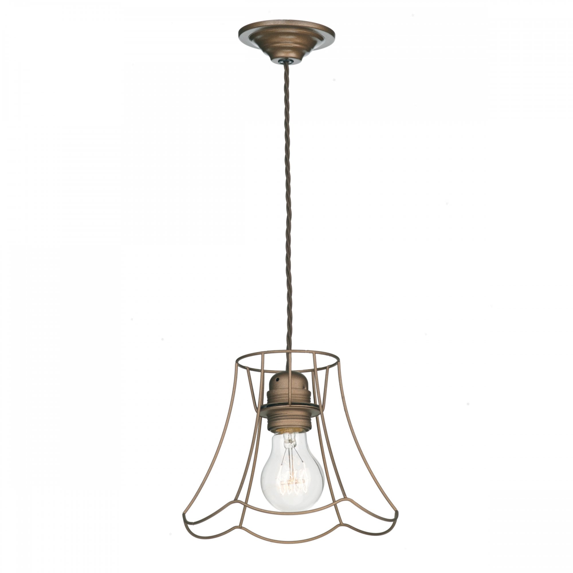 Oregon Contemporary Single Ceiling Pendant Light In Bronze Finish ORE0163