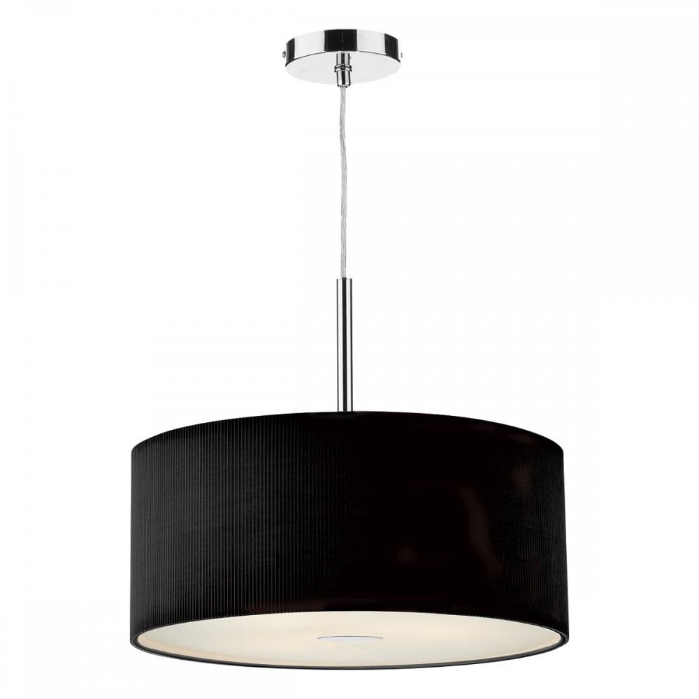 ZAR1722 Zaragoza Large Black Ceiling Pendant