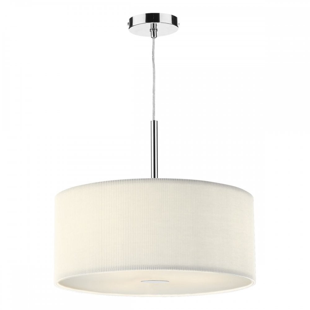 ZAR1733 Zaragoza Large Cream Ceiling Pendant