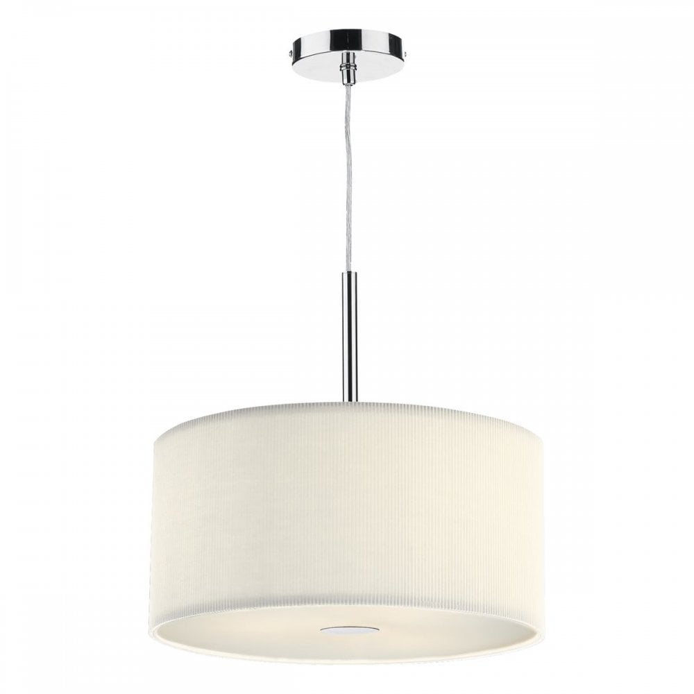 ZAR1033 Zaragoza Small Cream Ceiling Pendant