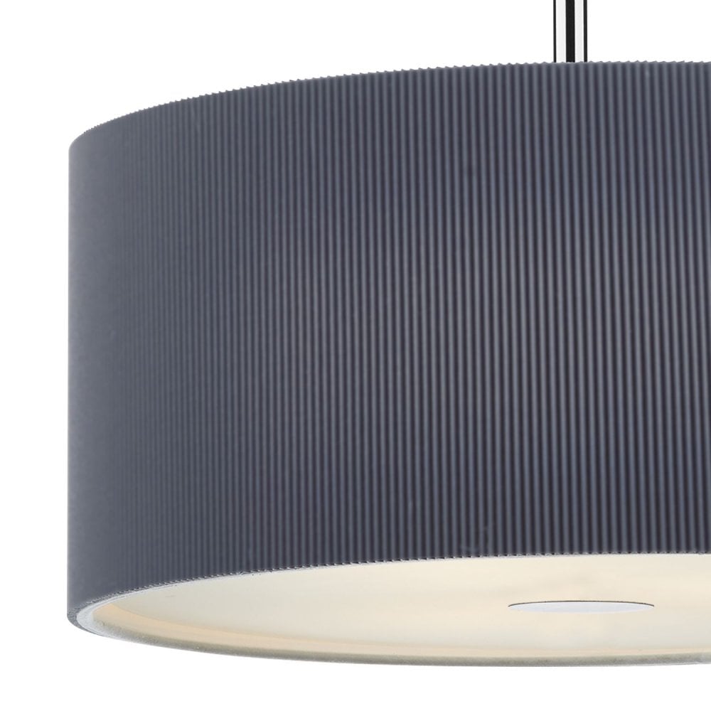 ZAR1739 Zaragoza 60cm Grey 3 Light Modern Ceiling Pendant