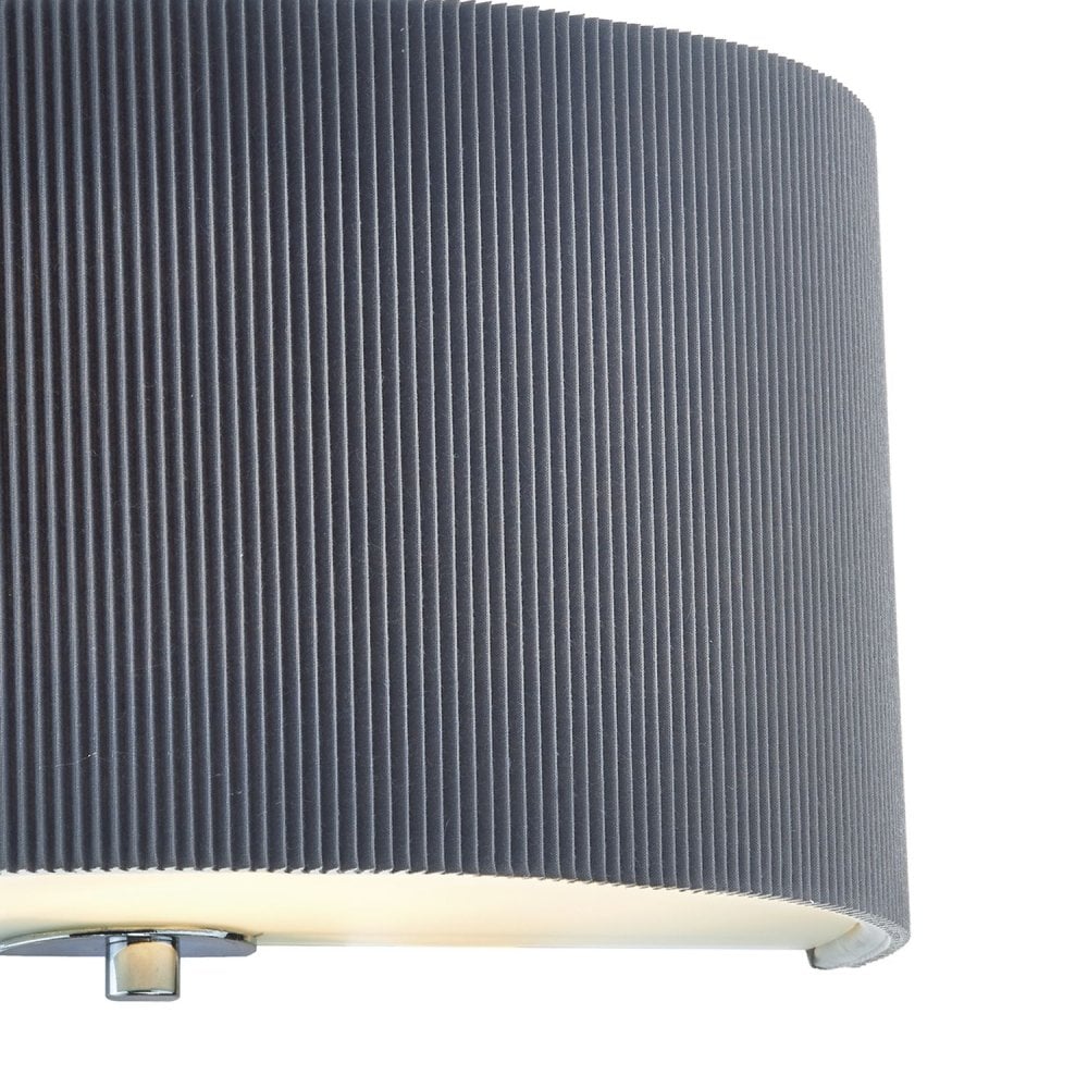 ZAR0139 Zaragoza Contemporary Wall Light in Grey