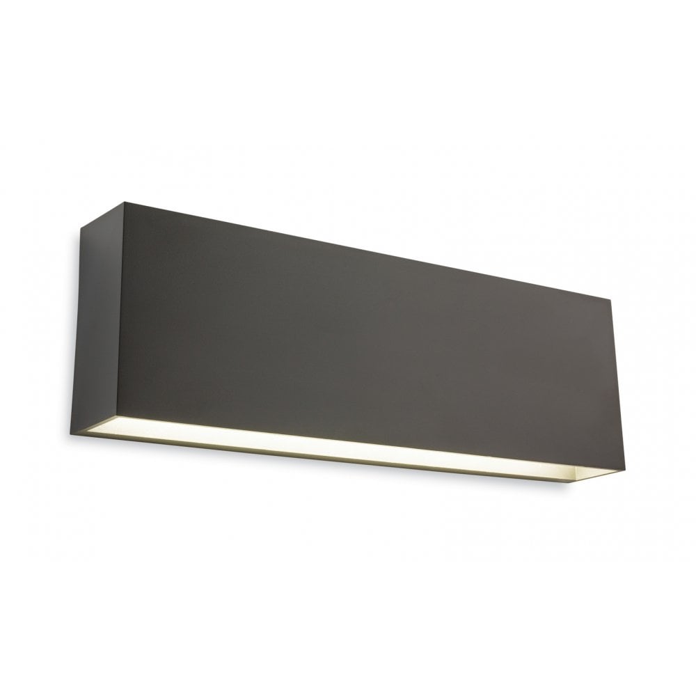 Midas LED Modern Outdoor Wall Light In Graphite Finish 2806GP