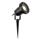 Monza Contemporary Outdoor Wall Or Spike Spotlight In Black Finish GLR52BK